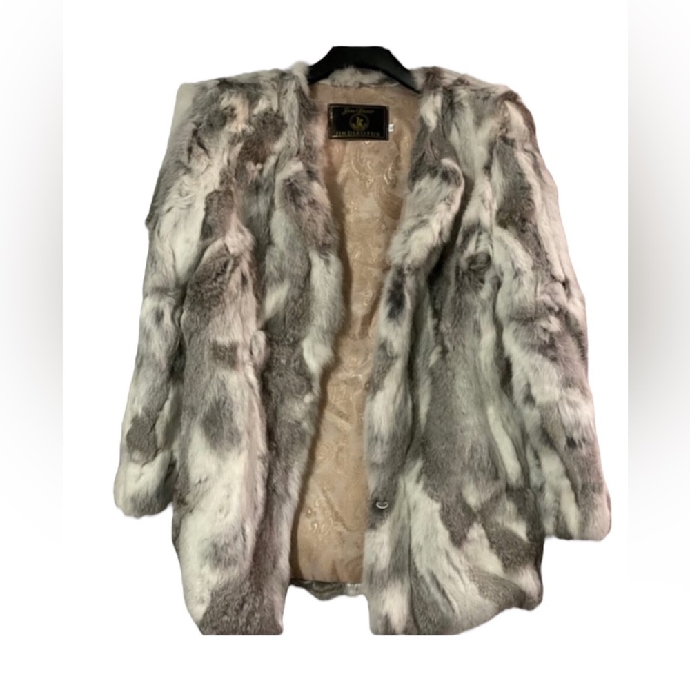 100% rabbit fur jacket size M never worn​